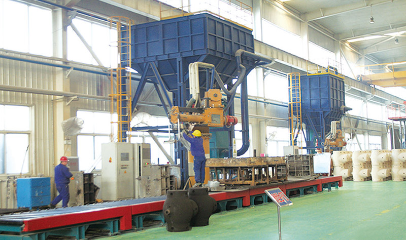 Sand mixing machine workshop
